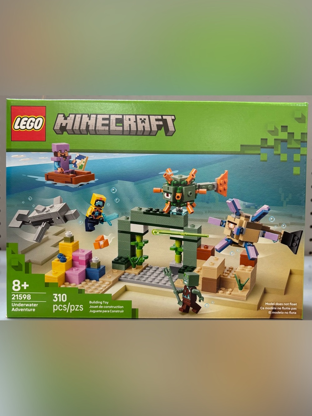 LEGO Minecraft Underwater Adventure Building Toy Set 21598